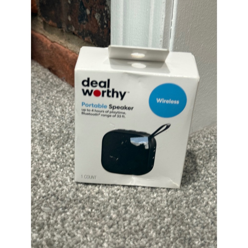 Deal Worthy Portable Wireless Bluetooth Speaker Black 4 Hour Playtime New